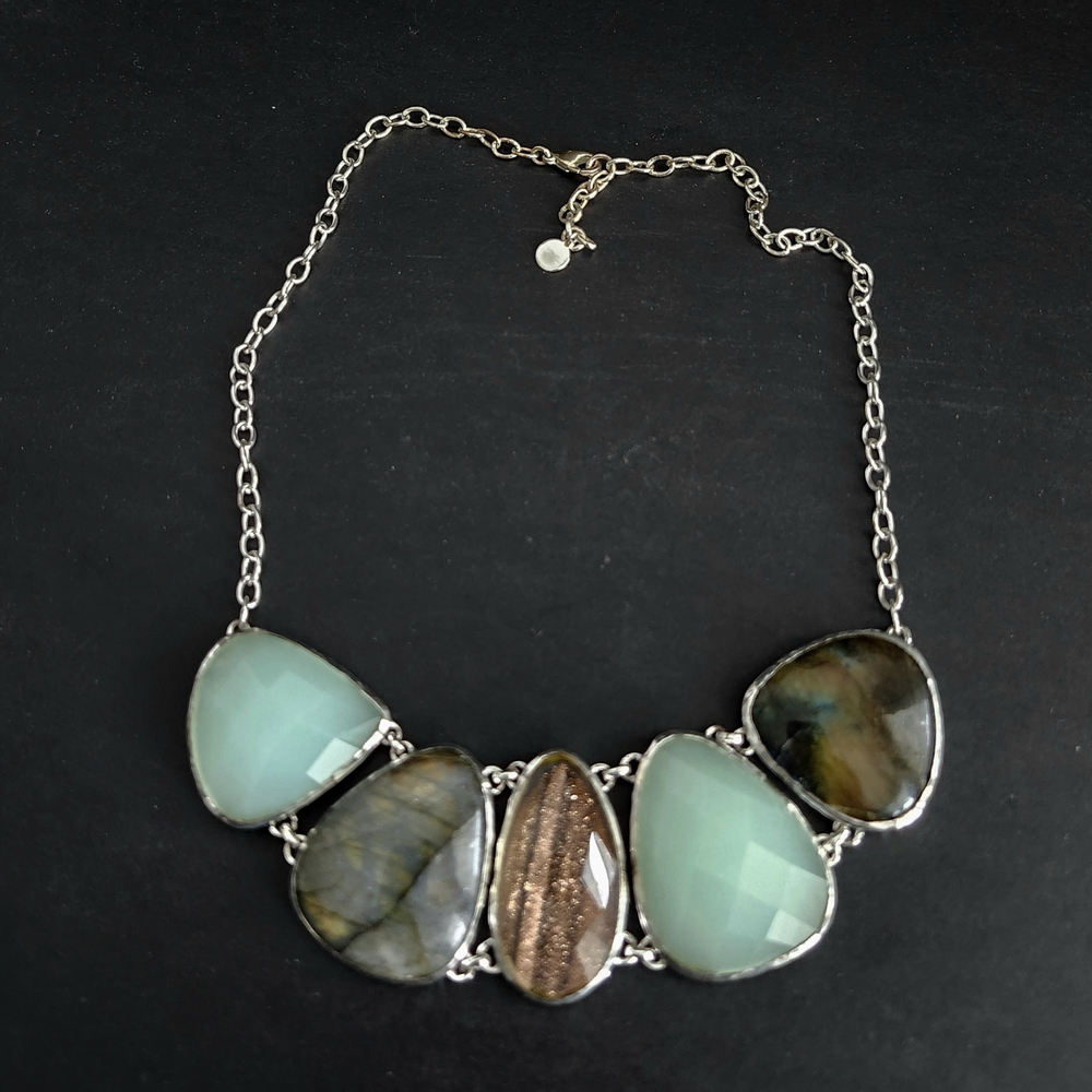 Stella & Dot Gemstone Statement Necklace